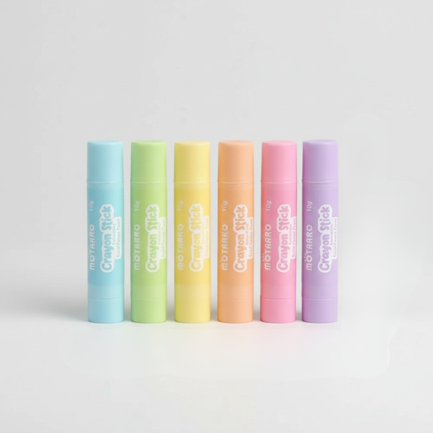 Lápices de Cera Stick 6 Unidades Colores Pastel