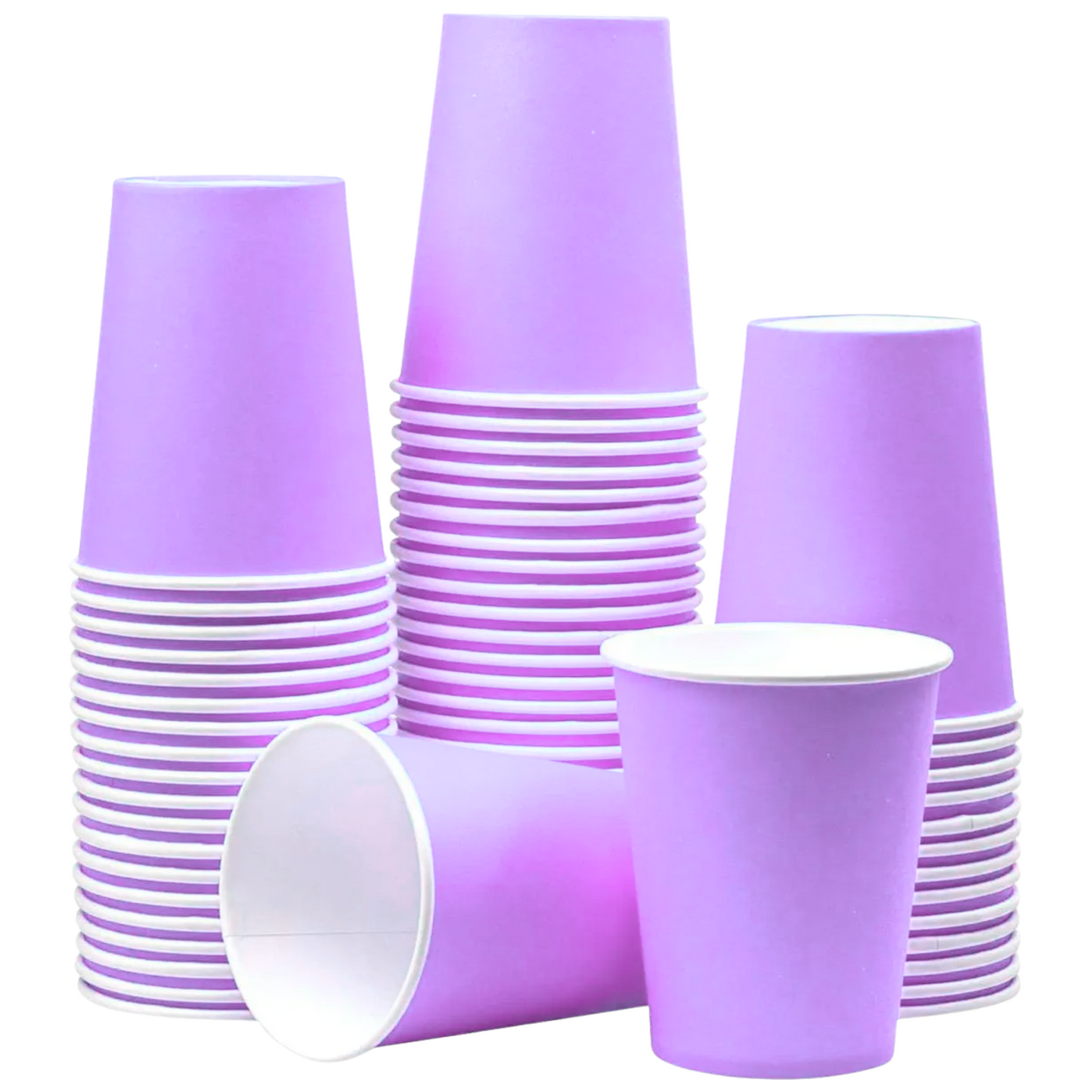 Vasos Bicolor Plastico 500 mL 16 OZ 10 Unidades Colores