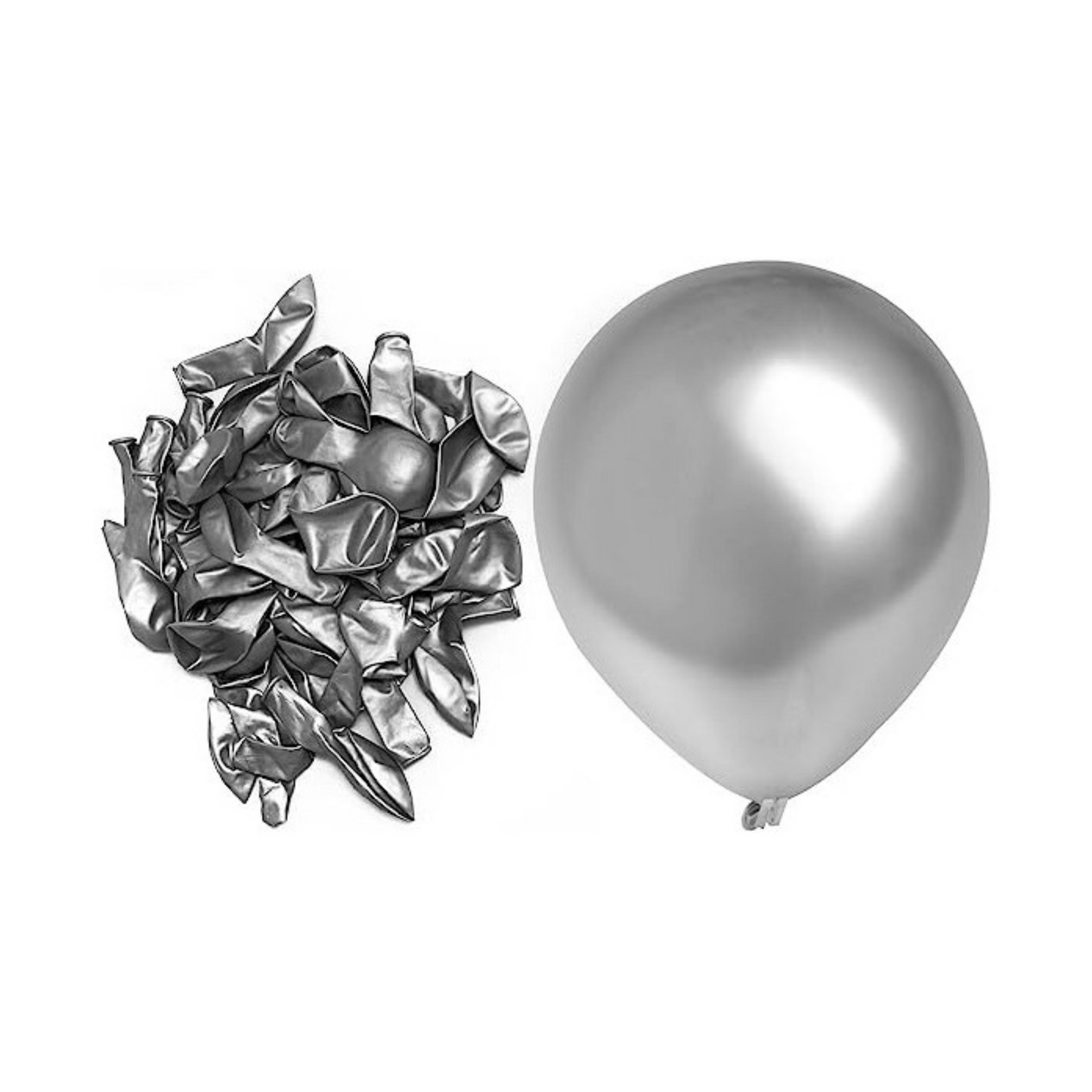 Globos Cromados 23 cm  N°9 25 Unidades