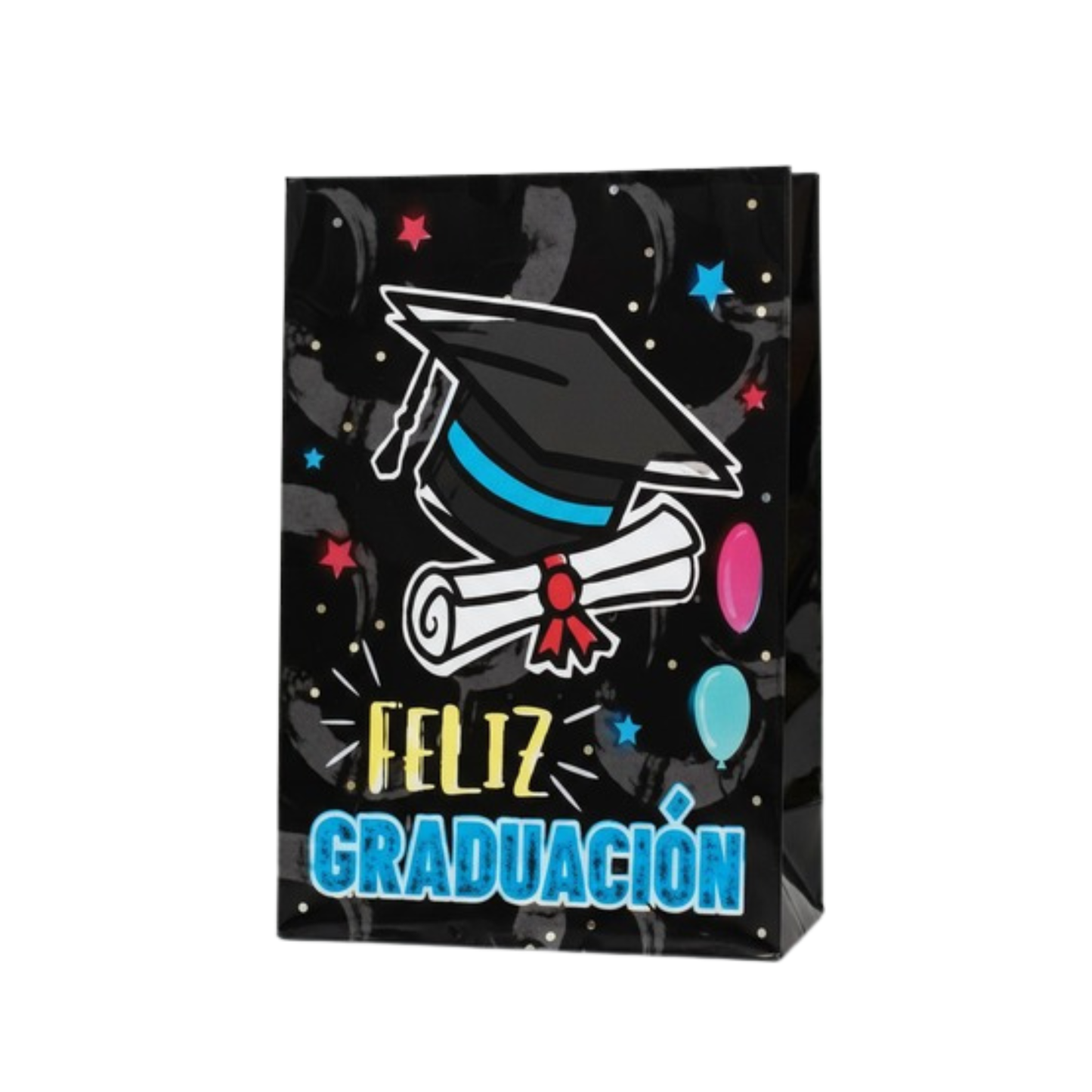 Bolsa de regalo diseño graduación talla S 18x10x23 cm