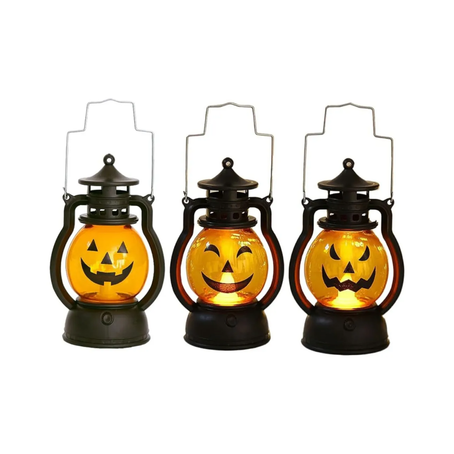 Decoración Halloween Lámparas farol calabaza 12 Unidades