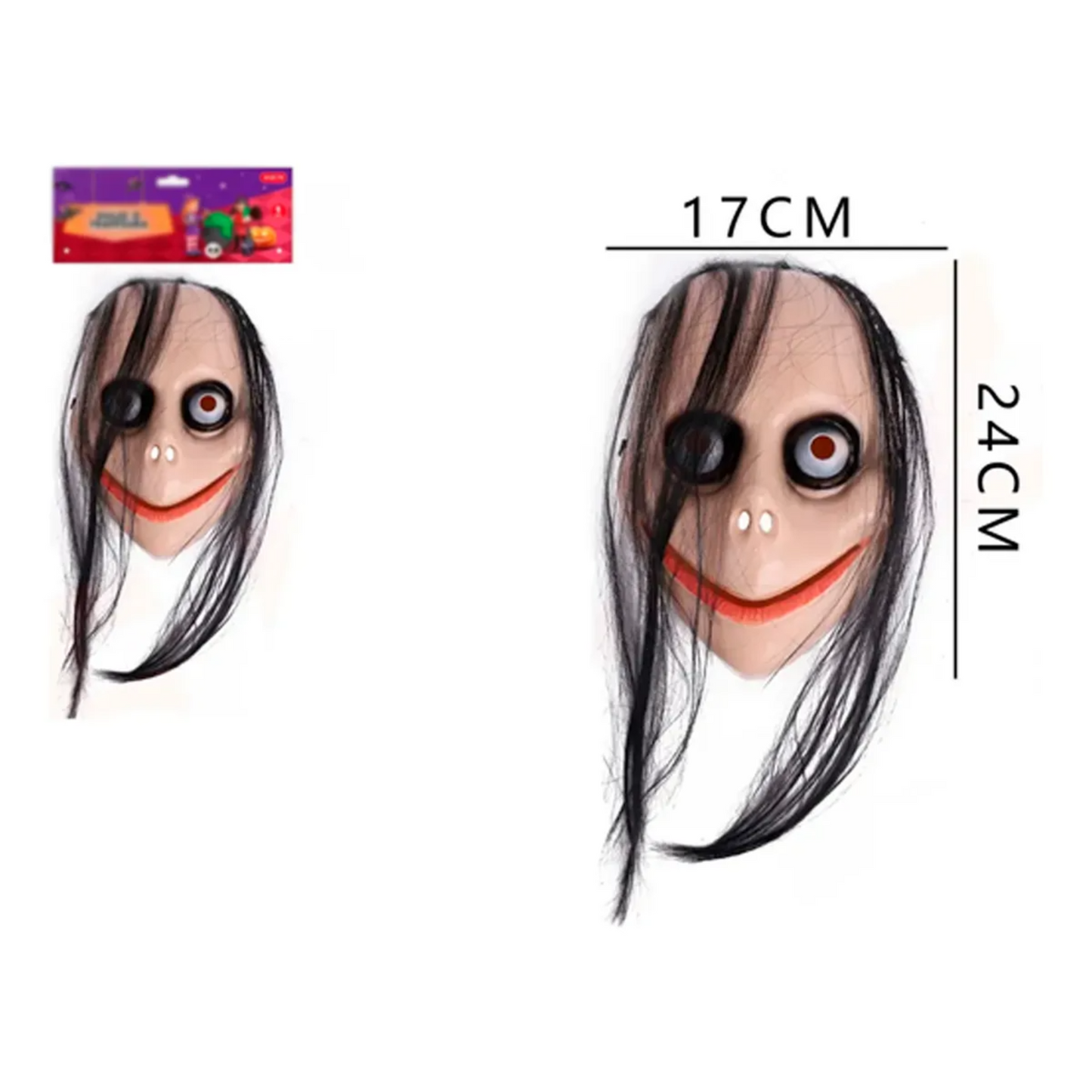 Máscara Momo Creepypasta plastica