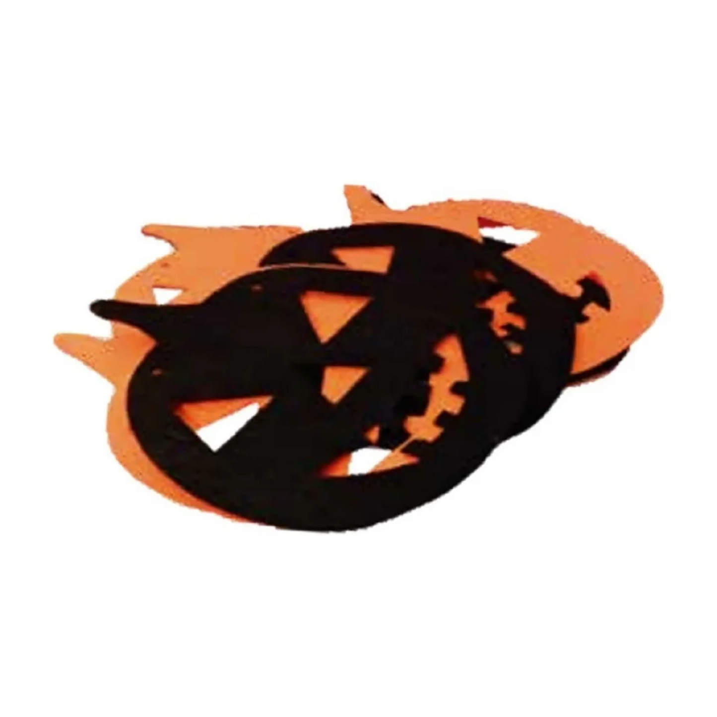 Decoración Halloween Guirnalda calabazas tela