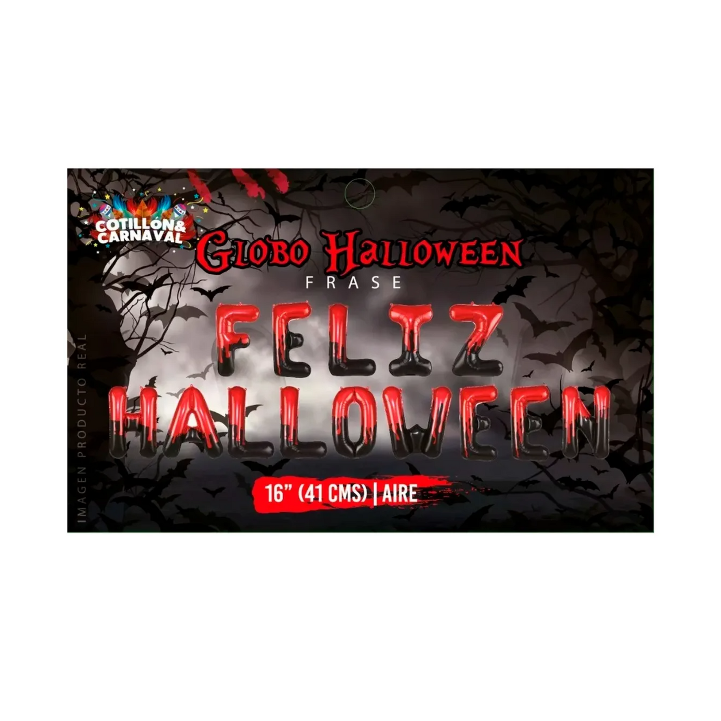 Decoración Halloween Globos "Feliz Halloween"