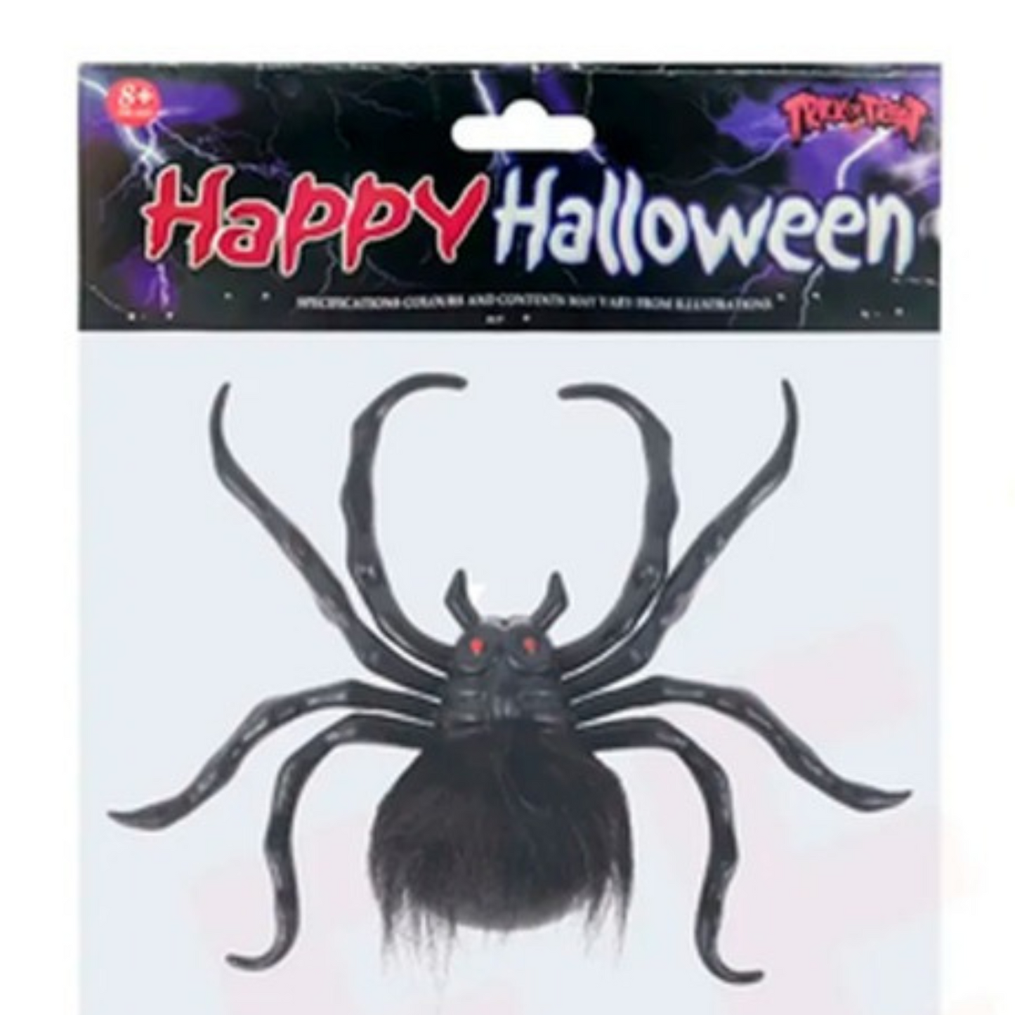 Decoración Araña Peluda Con Ventosa 21x16 Cm