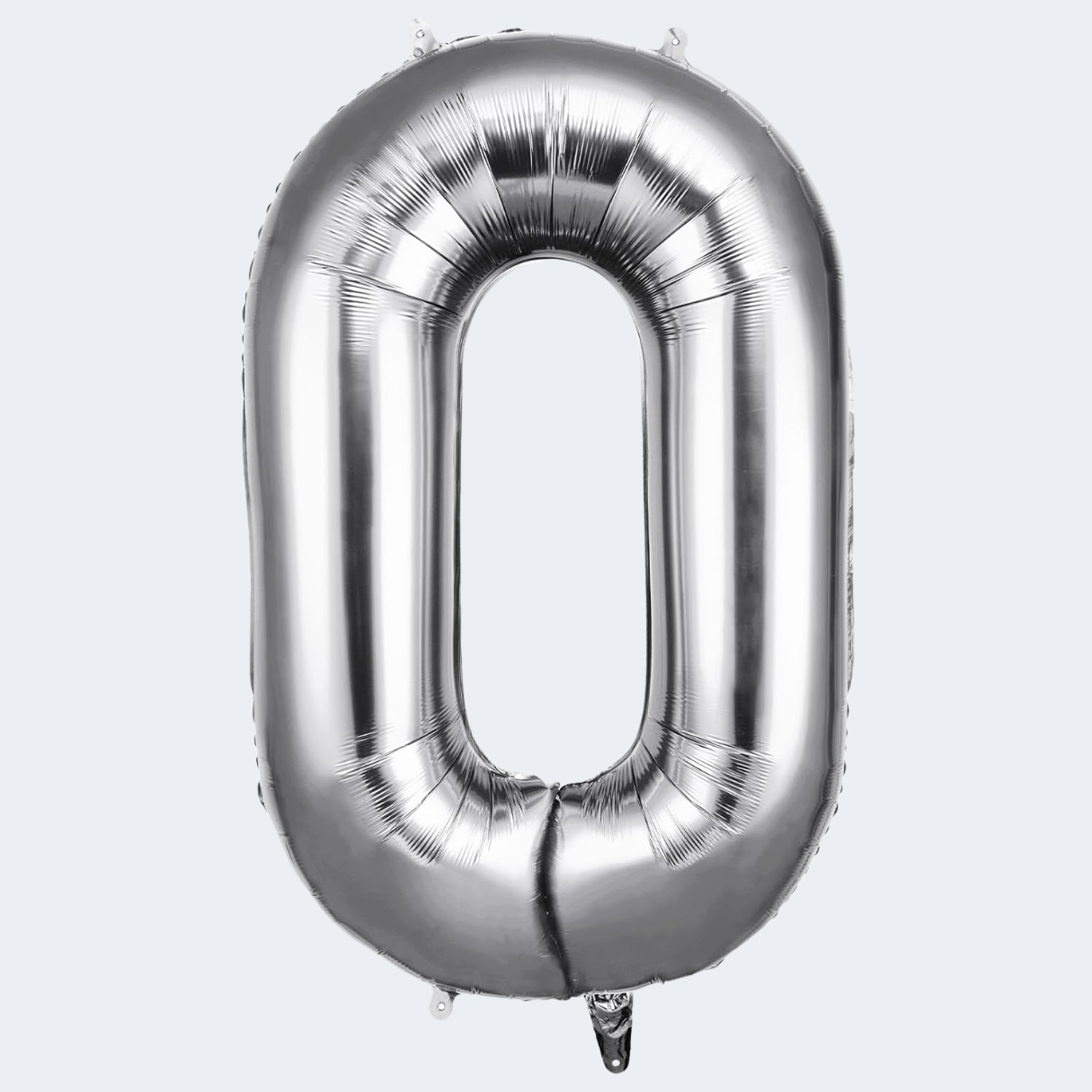 Globos Número Metalizado Plateado 32 cm