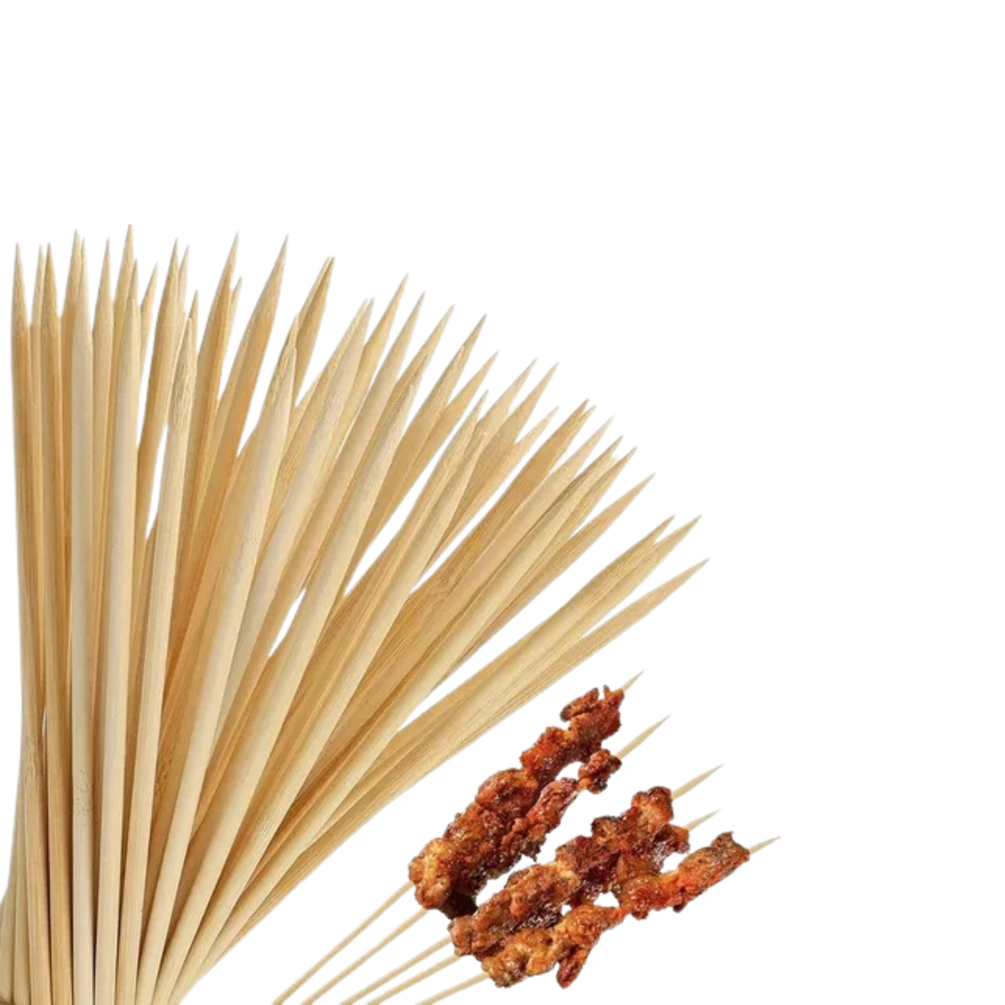 Palos Brochetas Anticuchos Gruesos 30 cm 50 unidades