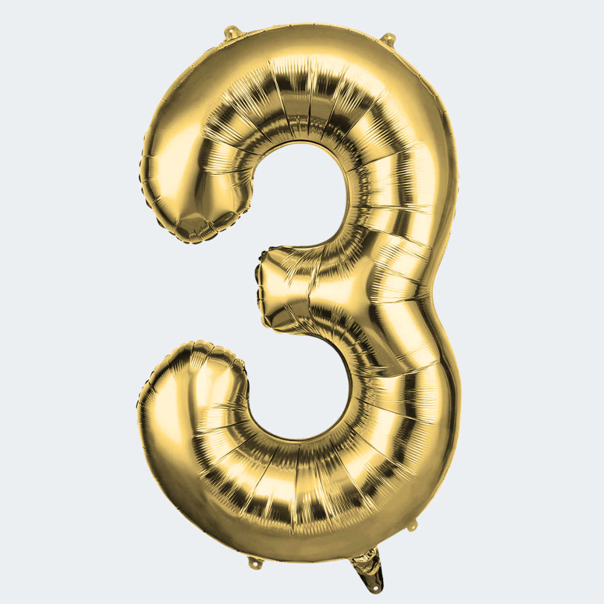 Globos Número Metalizado Dorado 32 cm