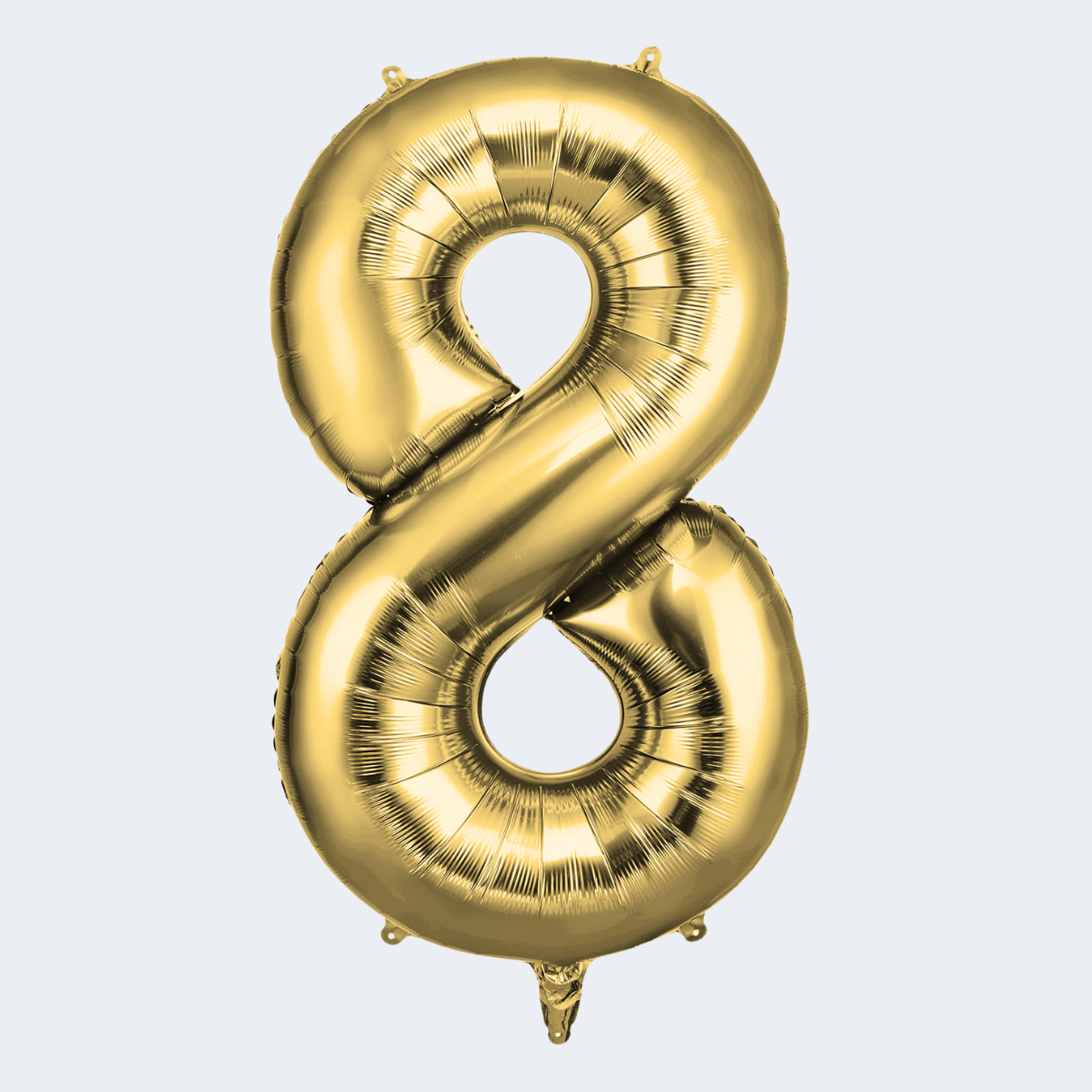 Globos Número Metalizado Dorado 32 cm
