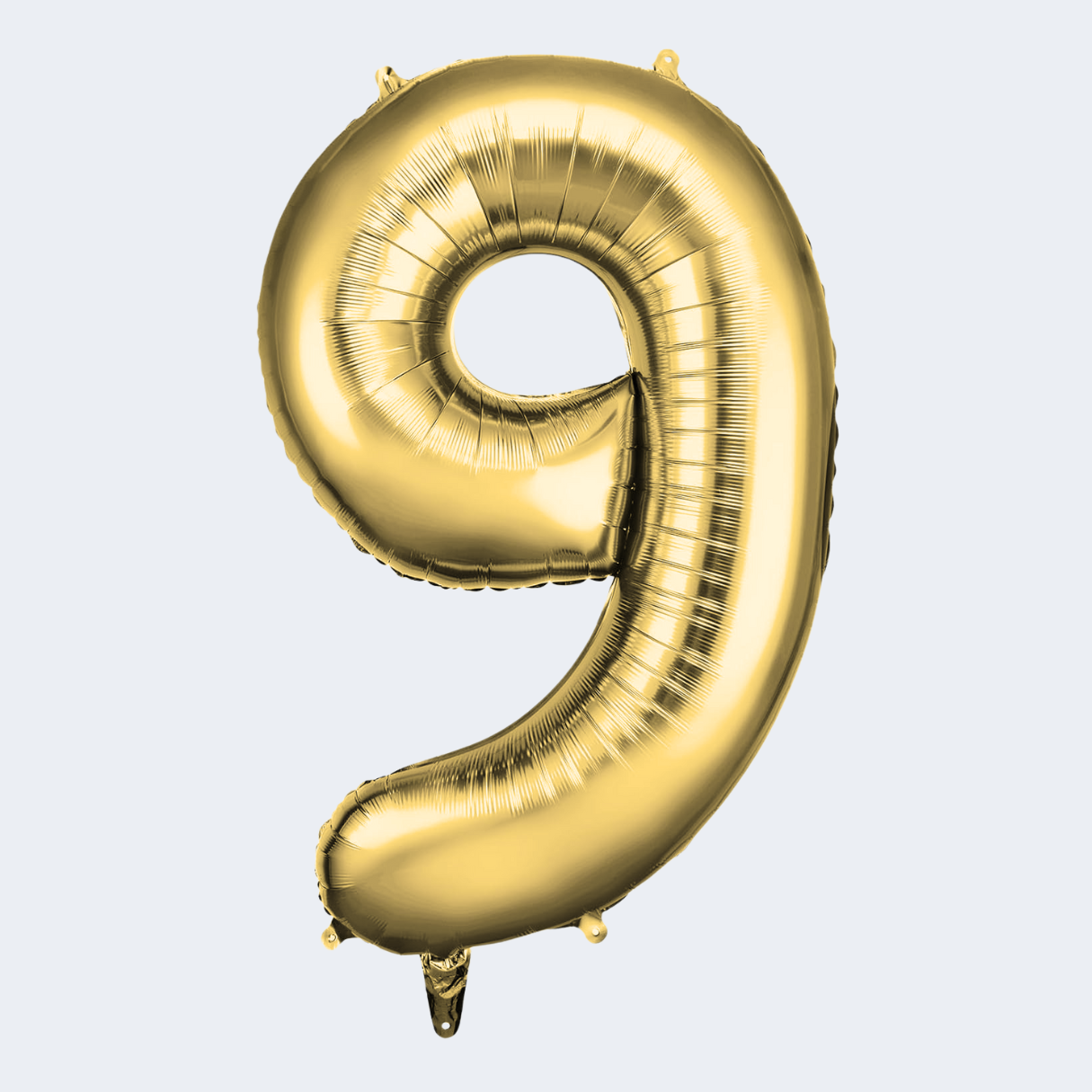 Globos Número Metalizado Dorado 32 cm
