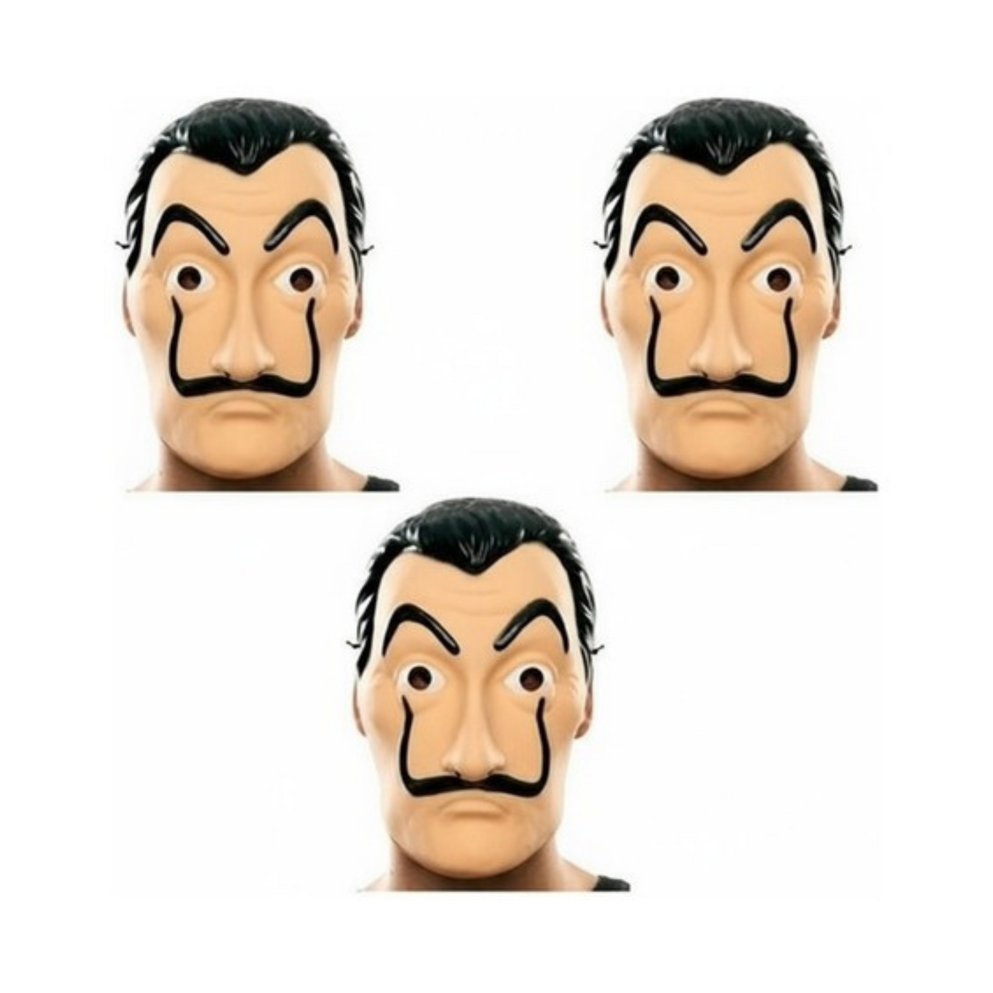 Máscara Dalí La Casa de Papel plastica x1