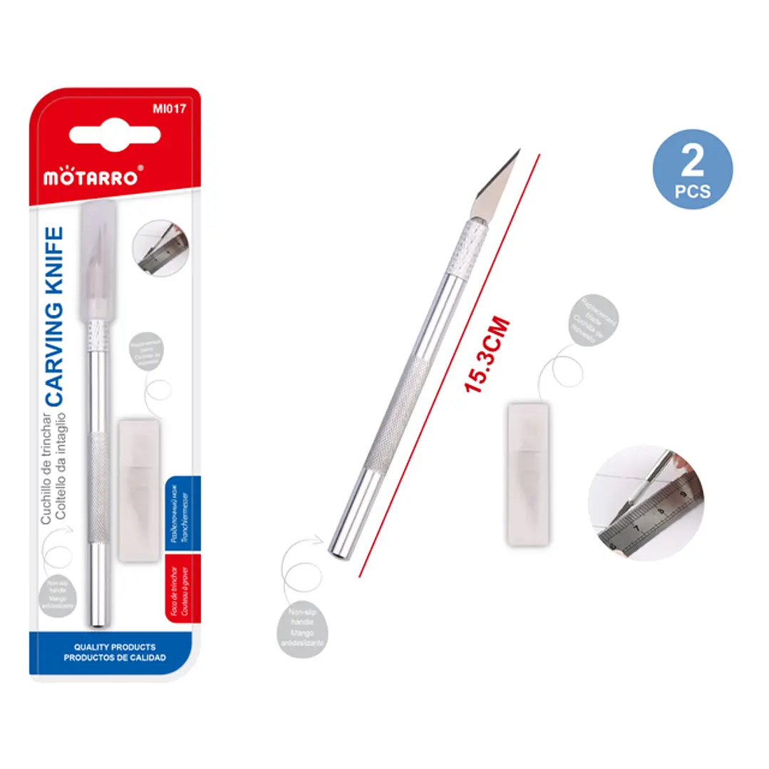 Bisturí Cuchillo Cartonero Cuchillo de Trinchar para Maquetaría