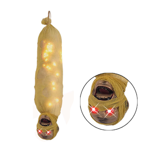 Momia Colgante 64 Cm Con Luz Y Sonido Decoración Halloween