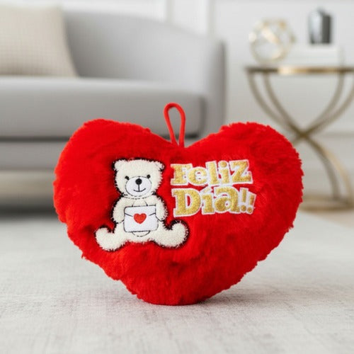 Cojín Peluche Corazón 20 Cm Rojo Diseños San Valentín
