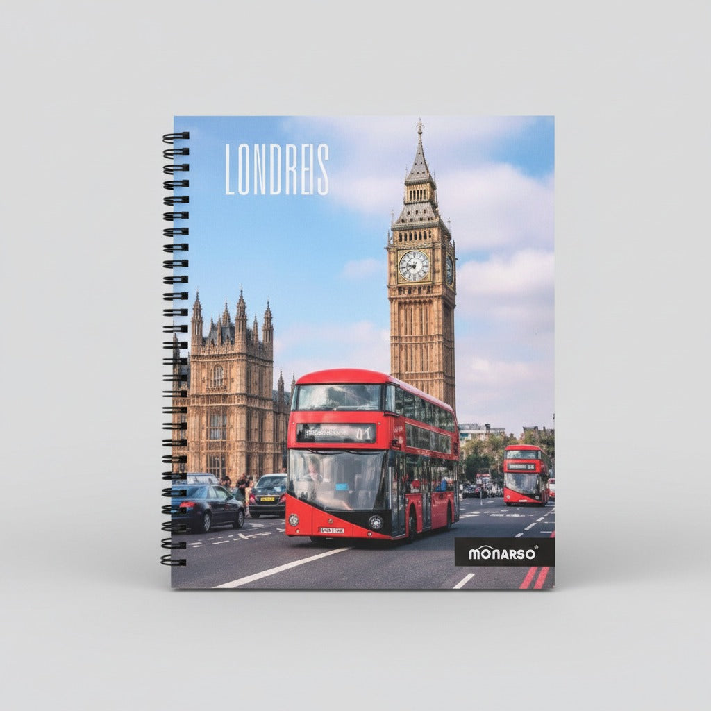 Cuaderno Universitario Diseños de Mundo 21x25 cm 100 hojas