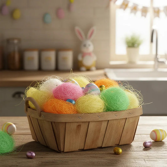 Viruta Relleno Nido Huevos De Pascua 100gr Colores