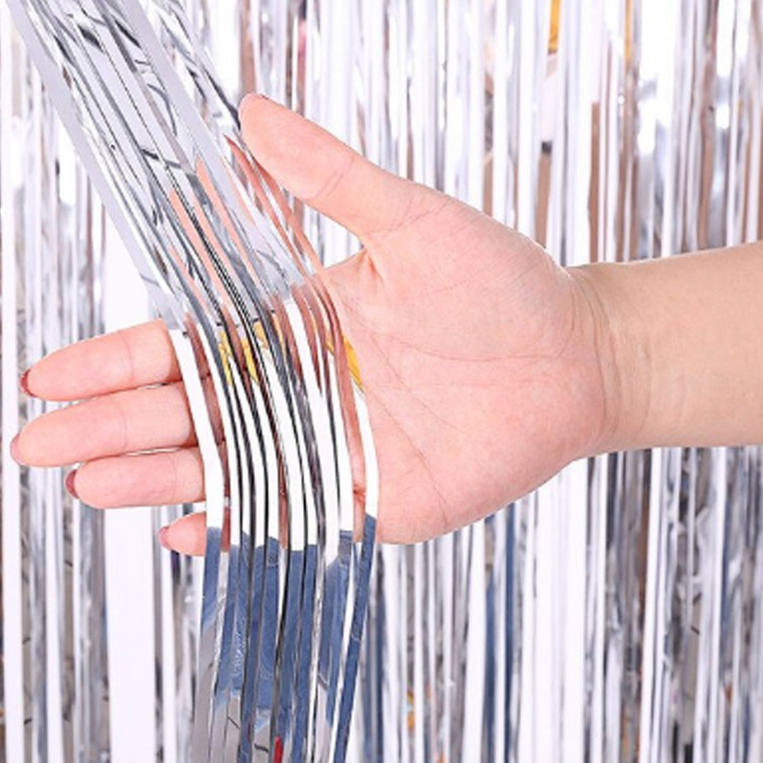 Cortina Decoración Metálica Guirnalda 2x1 mts