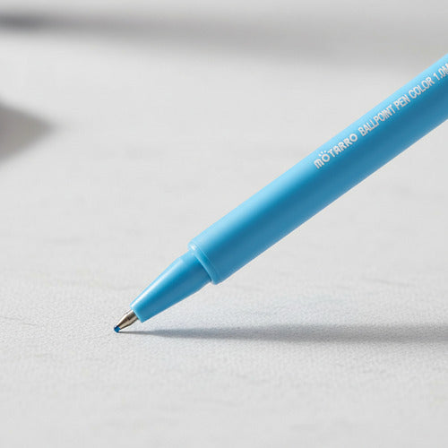 Set 8 Lápices Pasta Bolígrafos Colores Punta 1.0mm Escolar