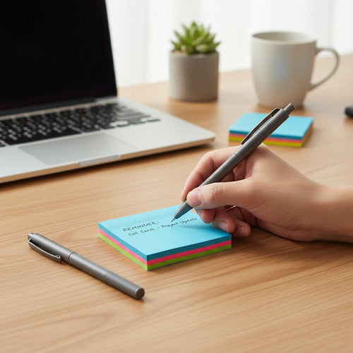 Taco Notas Adhesivas 76x76mm 200 Hojas Colores