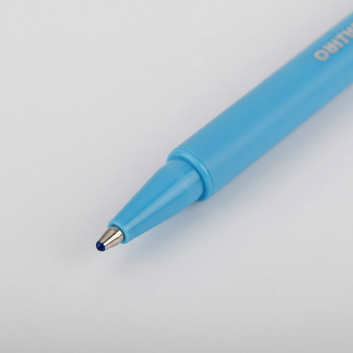 Set 6 Lápices Pasta Bolígrafos Colores Punta 1.0mm Escolar