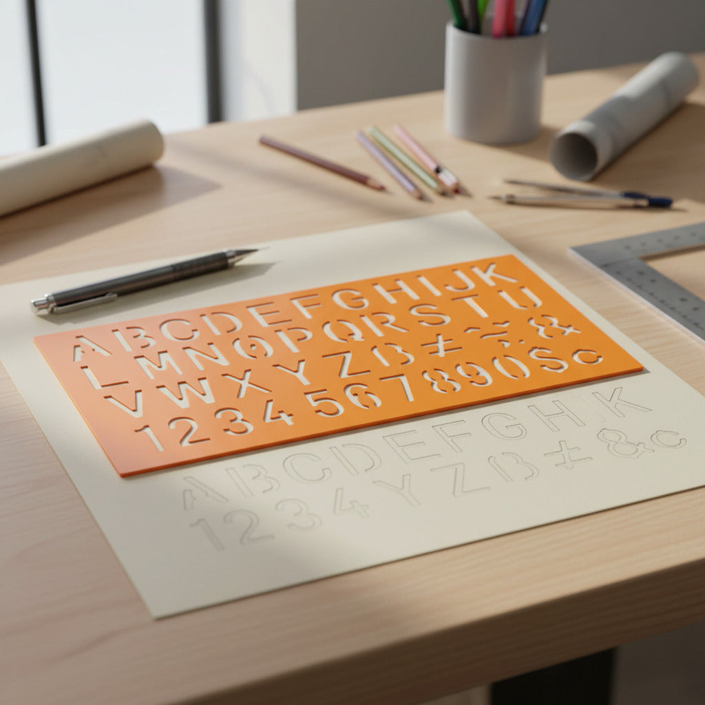 Regla Con Letras Y Números Abecedario 20 cm Plástica