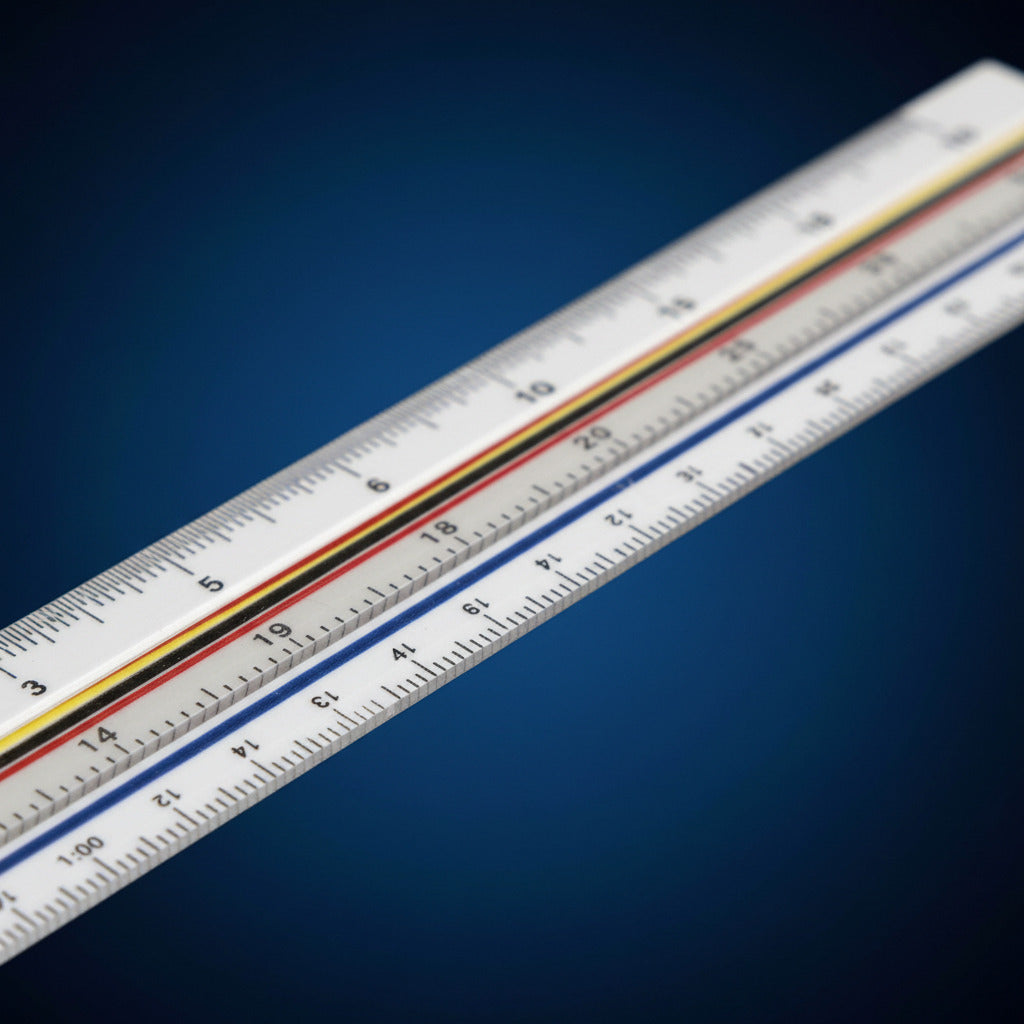 Regla Escalímetro Plástico Escolar 30 Cm