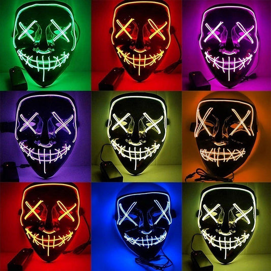 Máscara La Purga luz led Colores