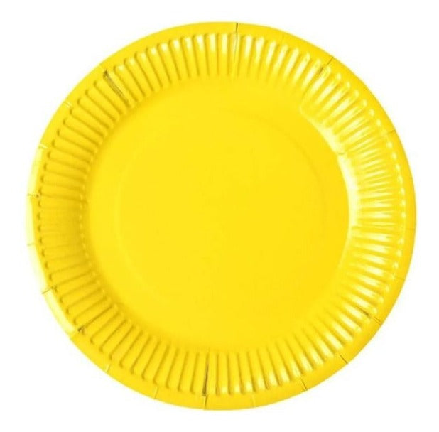 Platos de Cartón Colores 10 Unidades