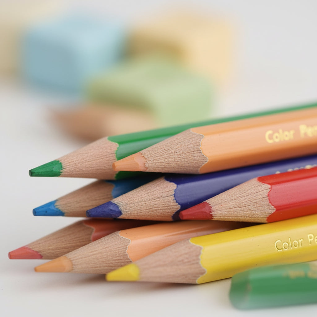 Lápices De Colores 12 Unidades Hexagonales