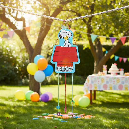 Piñata Diseño Snoopy Cumpleaños Multicolor 45x32 Cm