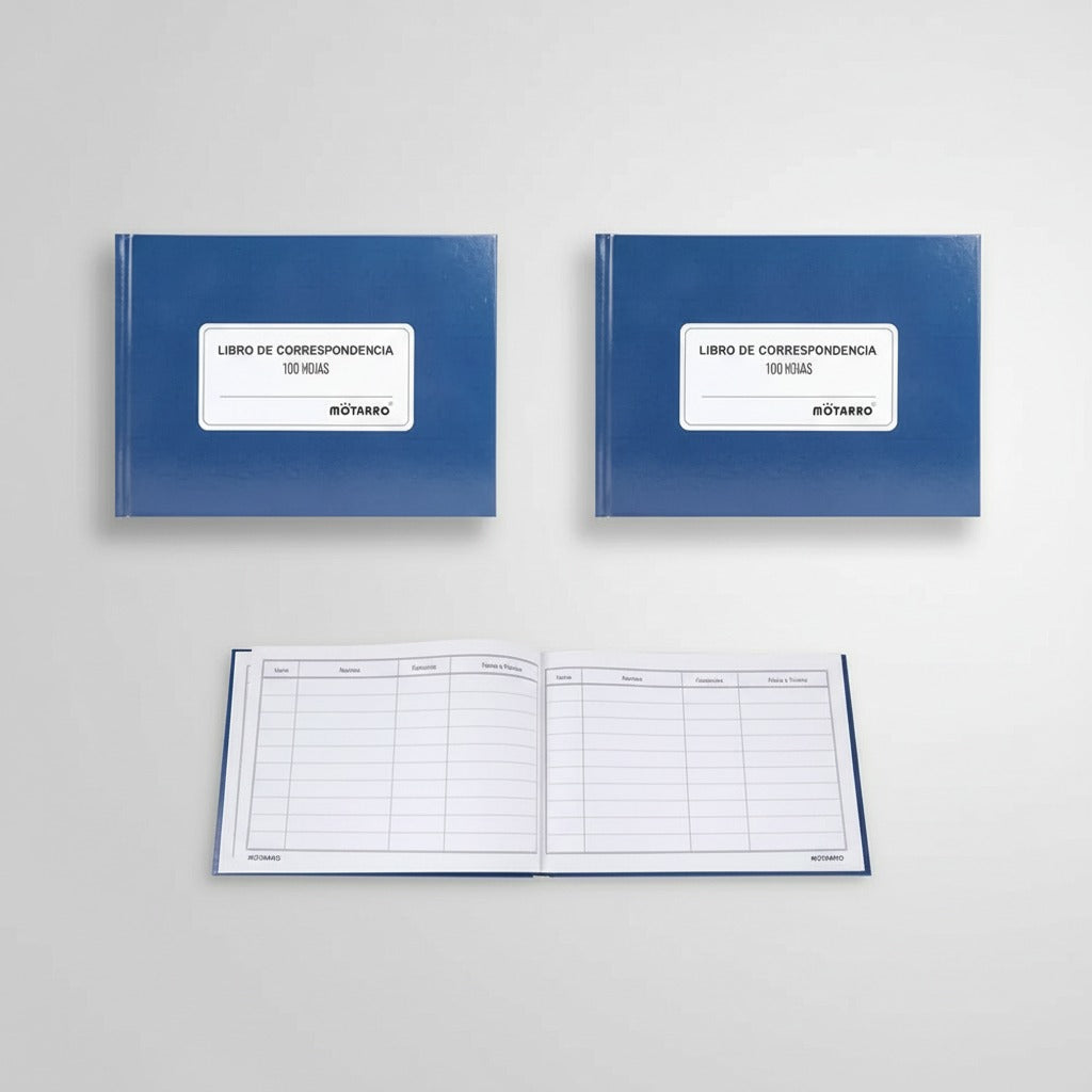 Libro De Correspondencia 22x 16 cm 100 Hojas