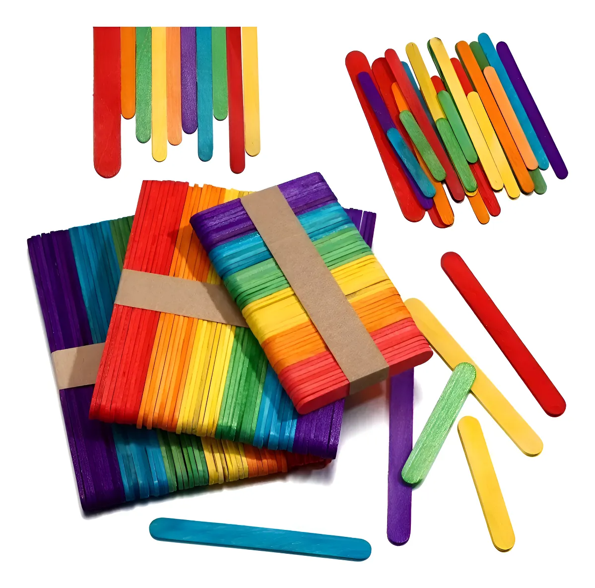 Palos de Helado de Color Material Escolar 11,4x2 cm 50 unidades