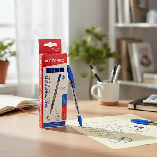 Caja 12 Bolígrafos Lápiz Pasta 1.0 Mm Variedades