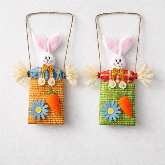 Adorno Colgante Conejo Pascua Puerta 42x23 cm Decoración