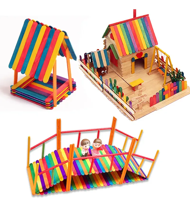 Palos de Helado de Color Material Escolar 11,4x2 cm 50 unidades