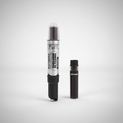 Plumón Marcador De Pizarra Recargable Punta Redonda + Recarga Colores