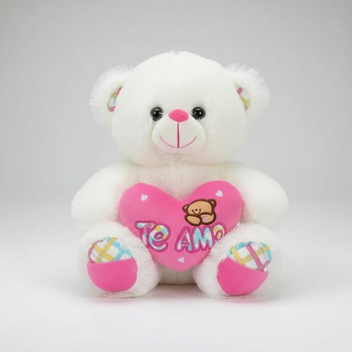 Oso De Peluche Con Corazón Te Amo 25cm Regalo San Valentín