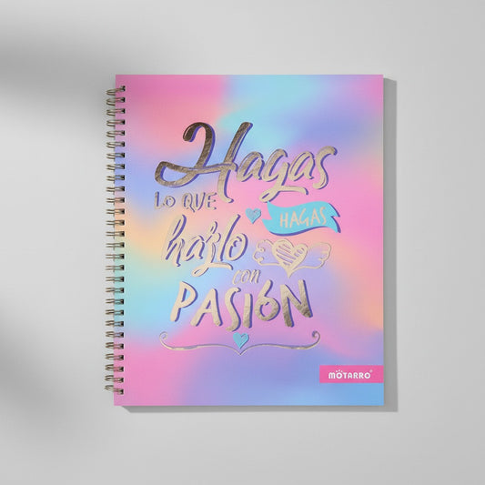 Cuaderno Universitario Diseños Frases Motivacionales 32,5x21 cm 100 hojas