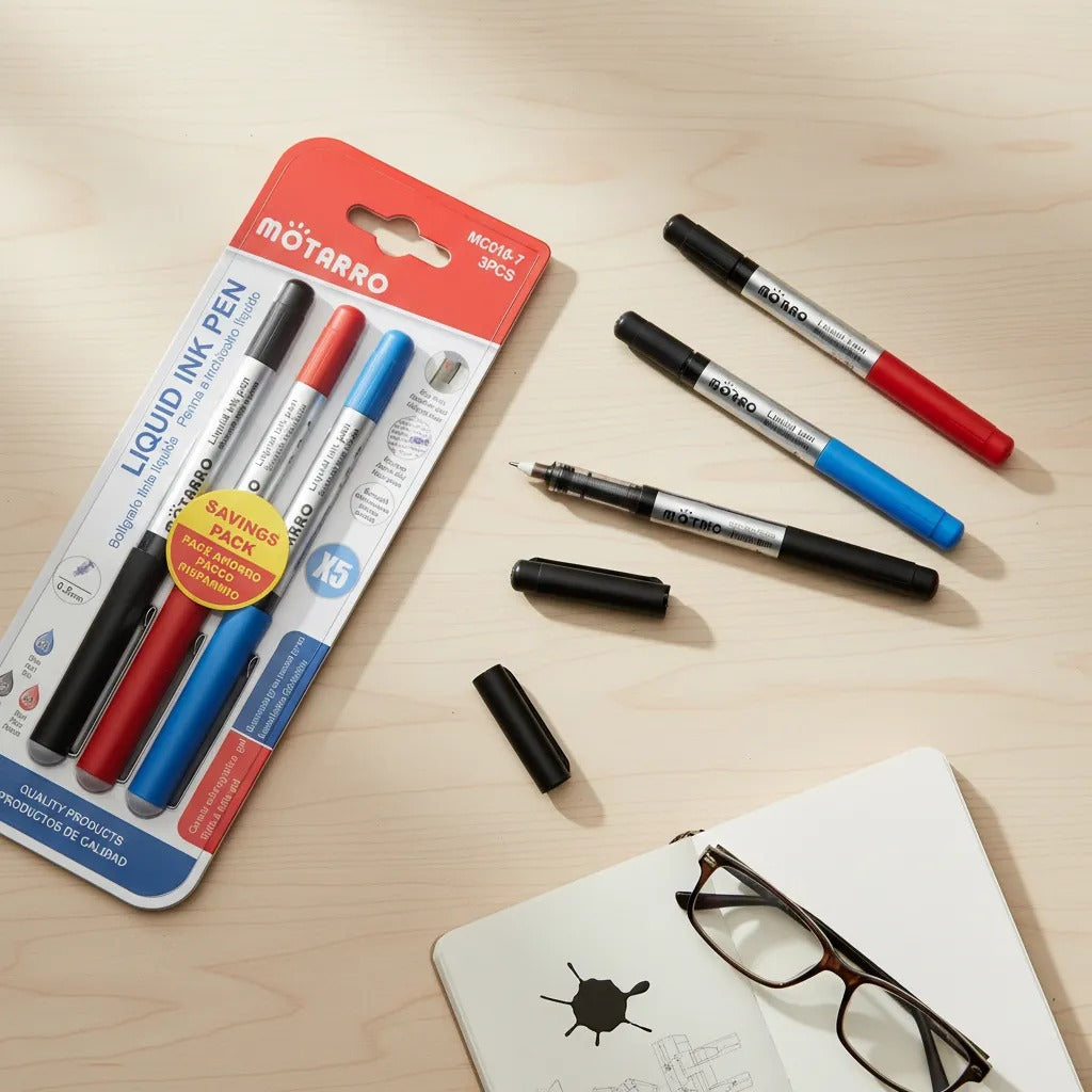 Pack 3 Lápices Tinta 0,5 mm Colores