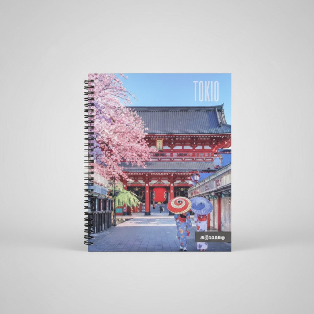 Cuaderno Universitario Diseños de Mundo 21x25 cm 100 hojas