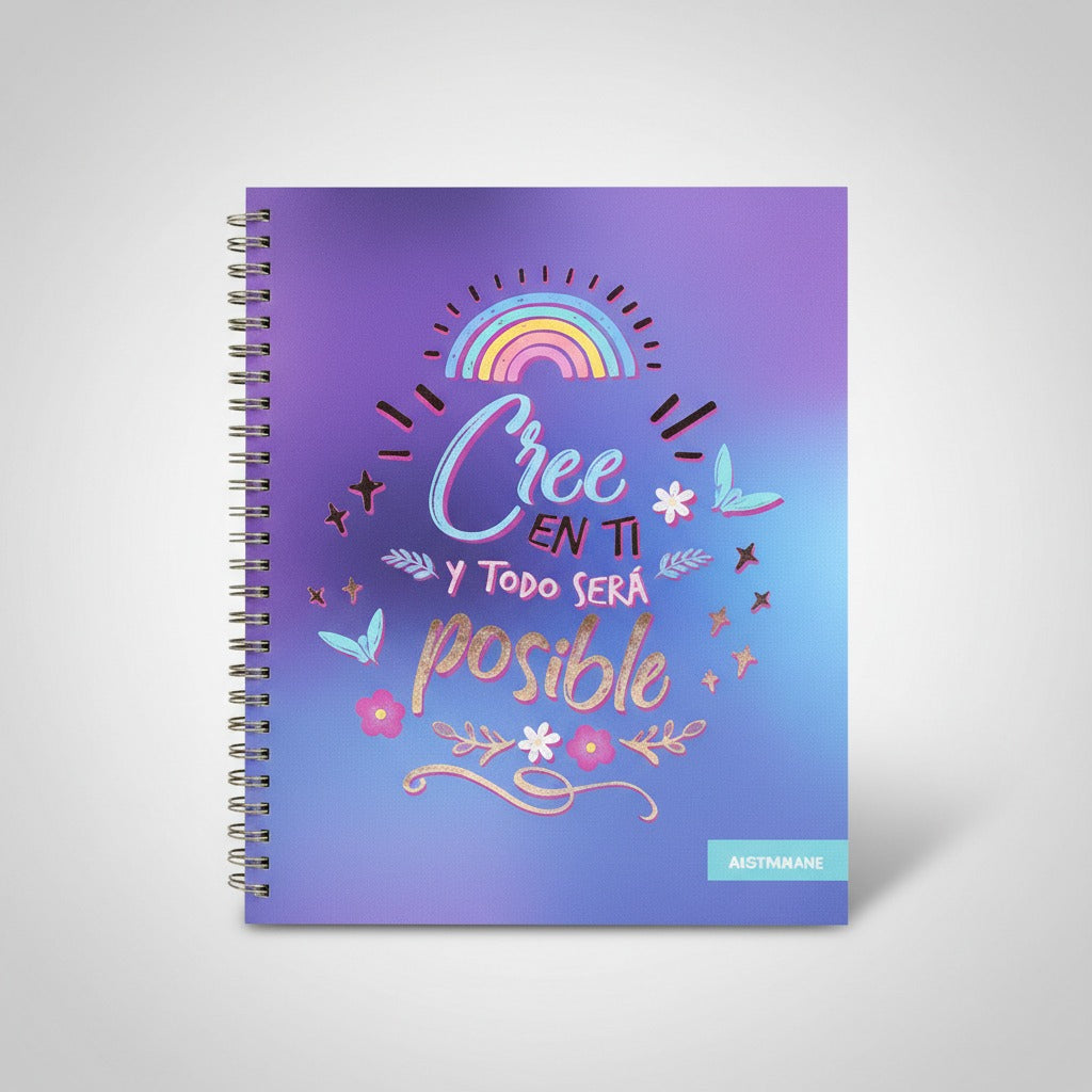 Cuaderno Universitario Diseños Frases Motivacionales 32,5x21 cm 100 hojas