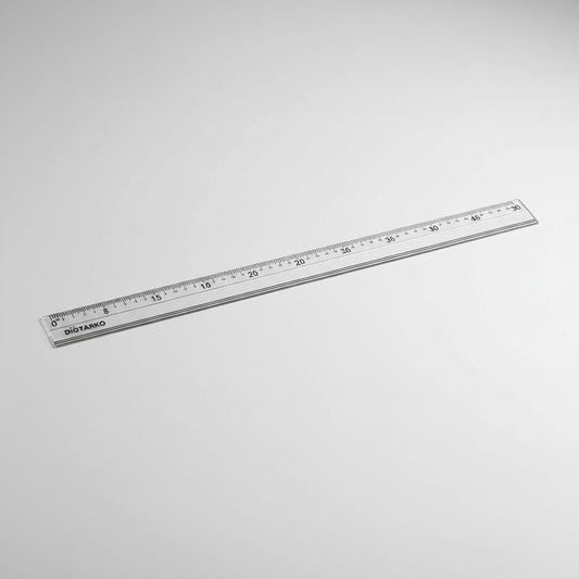 Regla de Aluminio 50 Cm Útil Escolar