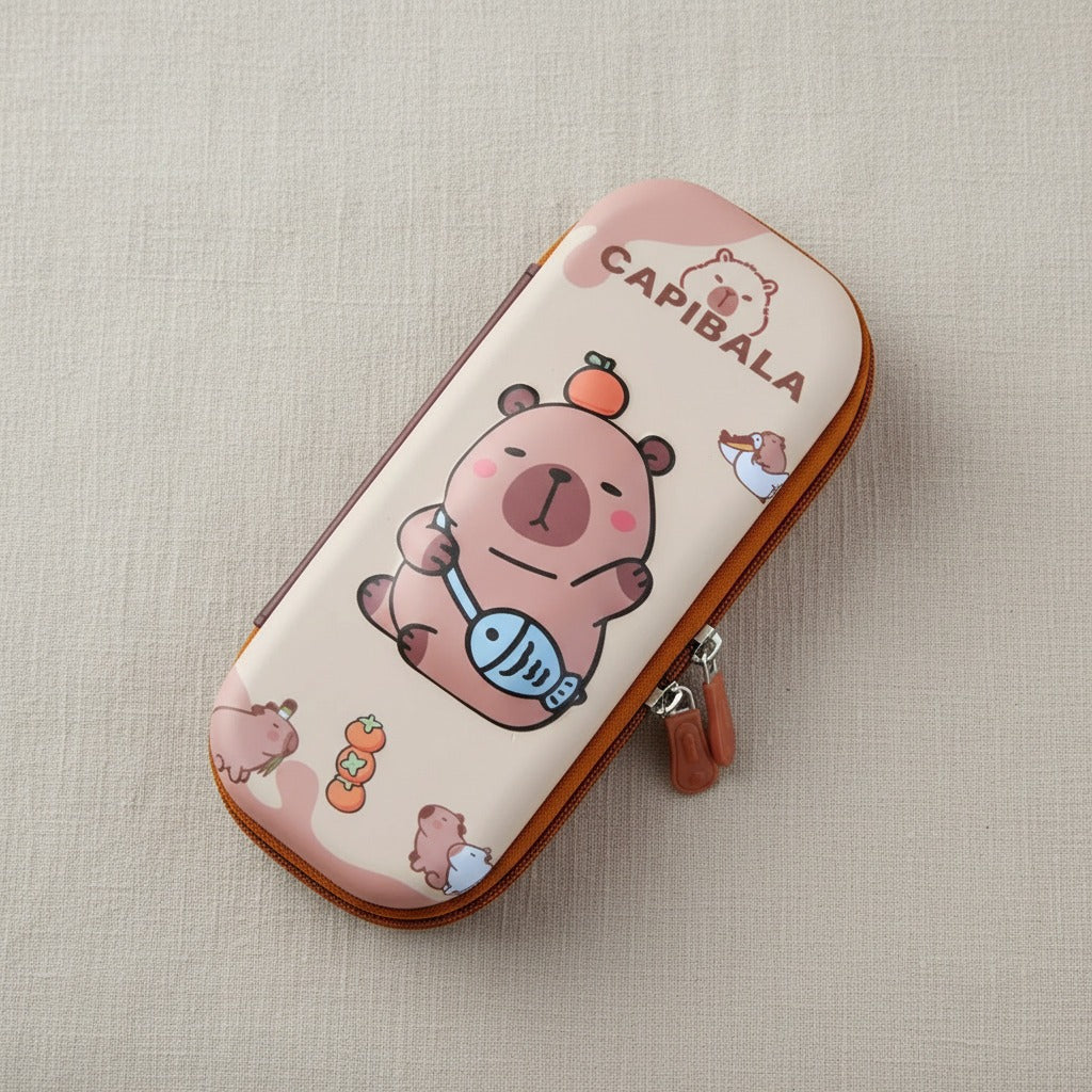 Estuche Box Rígido 22x11 cm Capibara Variedades