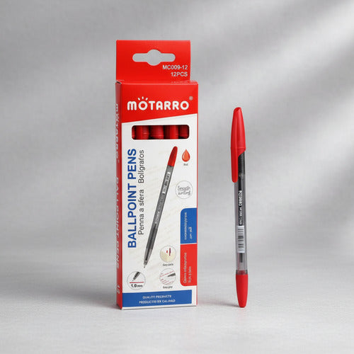 Caja 12 Bolígrafos Lápiz Pasta 1.0 Mm Variedades