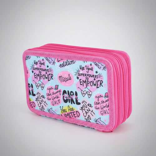 Estuche Para Lápices Gran Capacidad 3 Capas 20x6x13 Cm