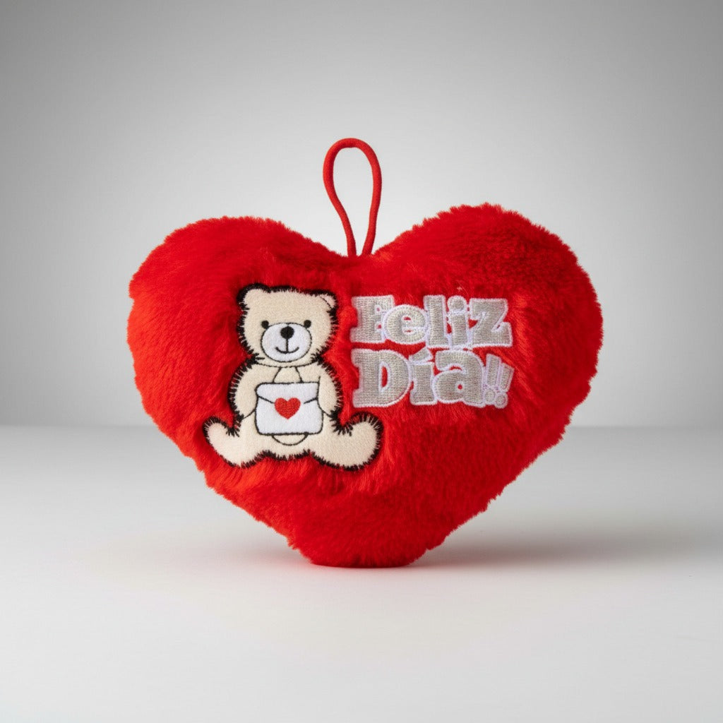 Cojín Peluche Corazón 20 Cm Rojo Diseños San Valentín