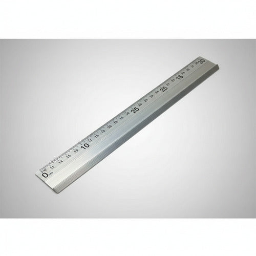Regla de Aluminio 30 Cm Útil Escolar