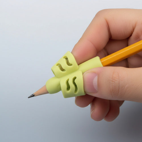 Pack 2 Mangos Ergonómicos Lápices Adaptables Útil Escolar