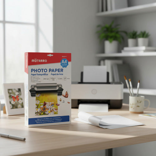 Papel Fotográfico A4 180g 210x297 Mm Pack 20 Hojas