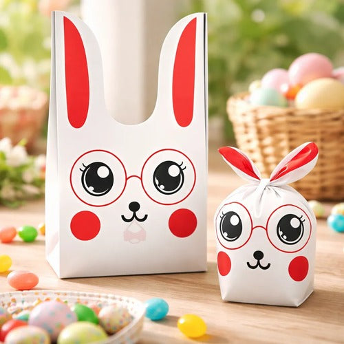 Bolsas Conejo Para Dulces Pascua Regalo 50 Unidades 33x22cm